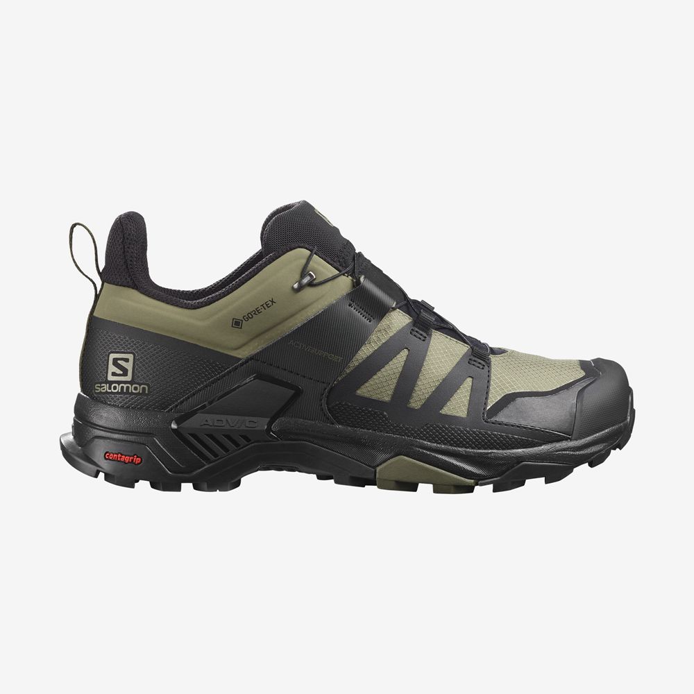 Chaussures De Randonnée Salomon Homme Vert - Salomon X ULTRA 4 GORE-TEX - France (8341-AUYOP)